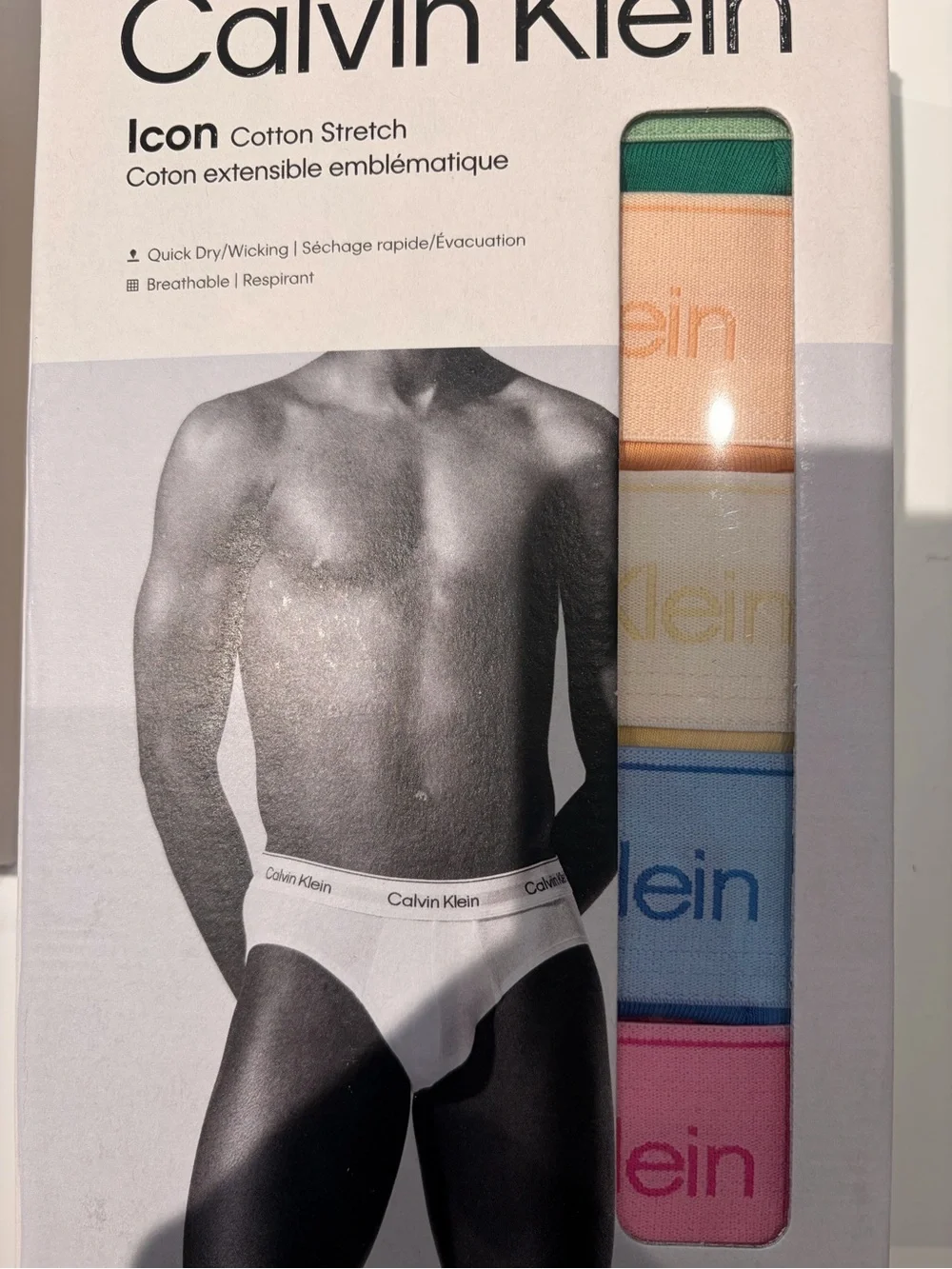 Calvin Klein | icon cotton hip briefs 5 slips stretch /wicking new quick dry new